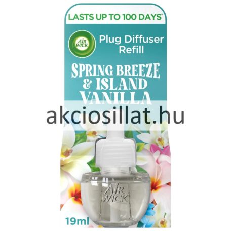 Air Wick Elektromos Utántöltő Spring Breeze & Island Vanilla 19ml