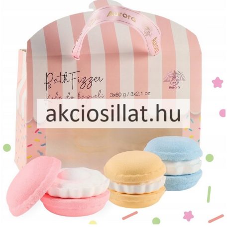 Aurora Macaron Mango & Pear fürdőbomba csomag 3x60g