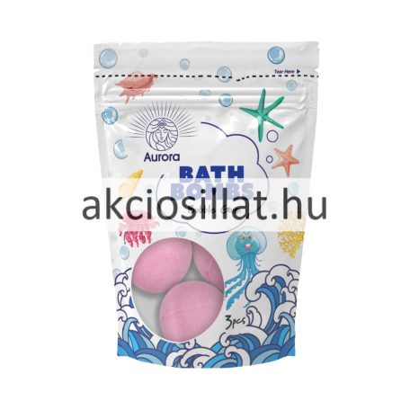 Aurora Bath Bomb Bubble Gum fürdőbomba 3x50g
