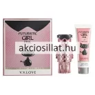 V.V.Love Futuristic Girl Pink ajándékcsomag ( Parfüm EDP 30ml + Testápoló 50ml )