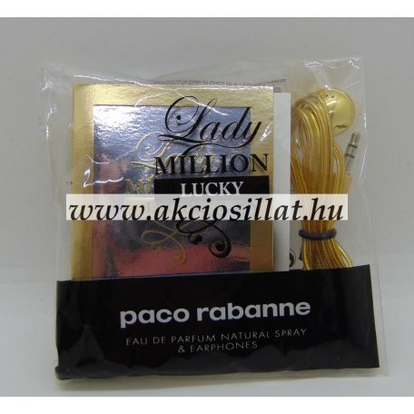 Paco Rabanne Lady Million Lucky EDP 1.5ml női parfüm illatminta + fülhallgató