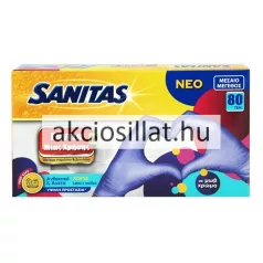 Ebruli Nitril púdermentes kék kesztyű L méret 100db