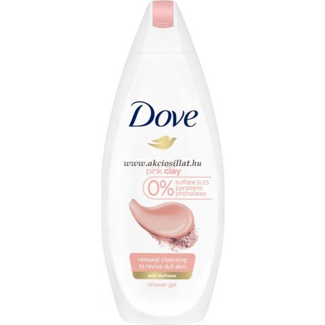 Dove Renewing Glow Pink Clay tusfürdő 500ml