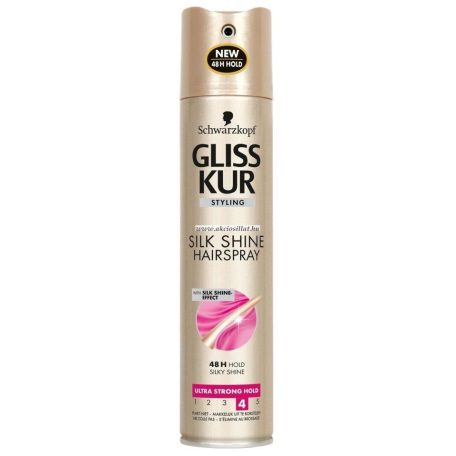 Gliss Kur Styling Silk Shine Ultra Strong 4-es Hajlakk 250ml
