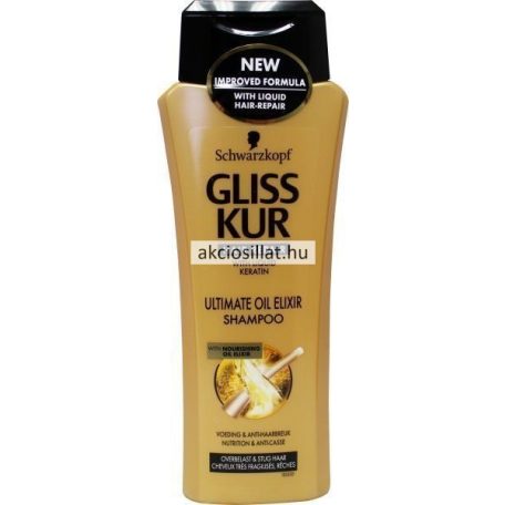 Gliss Kur Ultimate Oil Elixir Sampon Keratinnal 250ml