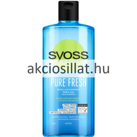 Syoss Pure Fresh Micellás Sampon 440ml