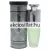 New Brand Luxury Men EDT 100ml férfi parfüm matt zöldes üvegben ezüst díszítéssel és henger alakú dobozzal