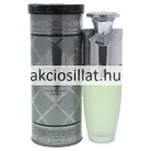 New Brand Luxury Men EDT 100ml férfi parfüm matt zöldes üvegben ezüst díszítéssel és henger alakú dobozzal