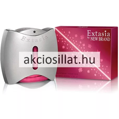 New Brand Extasia EDP 100ml női parfüm és Calvin Klein Euphoria utánzat ezüst üvegben és magenta dobozban