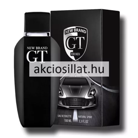 New Brand GT For Men EDT 100ml férfi parfüm és Armani Acqua di Gio Profumo utánzat matt fekete üvegben és dobozban