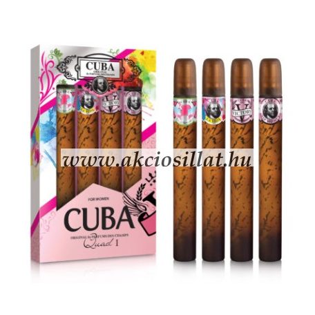 Cuba-Original-Cuba-Quad-I-For-Women-4-db-os-ajandekcsomag-noi