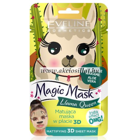Eveline-Magic-Mask-Llama-Queen-tisztito-textil-arcmaszk