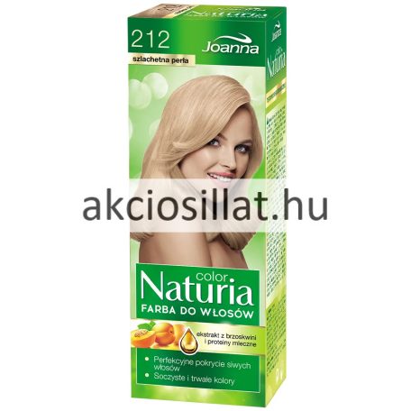 Joanna Naturia Permanent Color Cream 212 Nemesgyöngy Krémhajfesték 40+60g