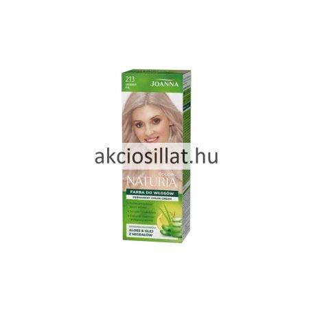 Joanna Naturia Permanent Color Cream 213 Ezüstpor Tartós Krémhajfesték 40+60g