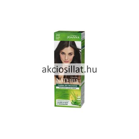 Joanna Naturia Permanent Color Cream 242 Pörkölt Kávé Krémhajfesték 40+60g