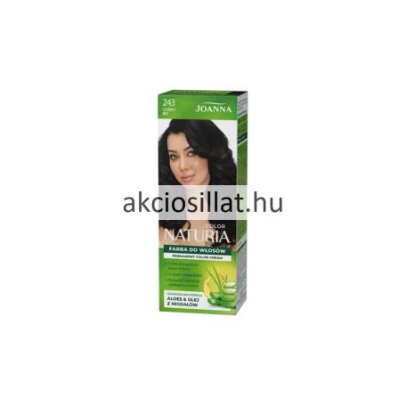 Joanna Naturia Permanent Color Cream 243 Fekete Bodza Krémhajfesték 40+60g