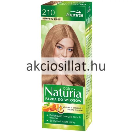 Joanna Naturia Permanent Color Cream 210 Természetes Szőke Krémhajfesték 40+60g