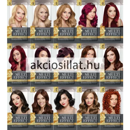 Joanna Multi Effect Keratin Complex Color 015 Fiery Red Tűzpiros hajszínező sampon 35g