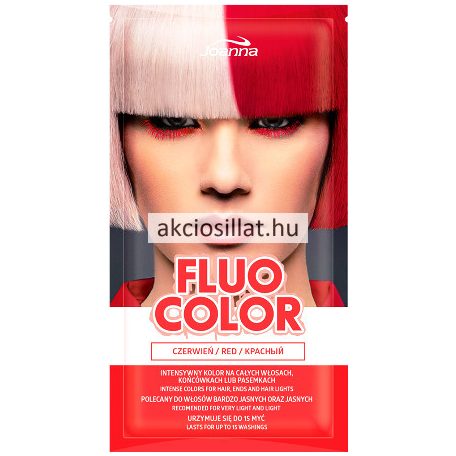 Joanna Fluo Color Red Piros hajszínező 35g