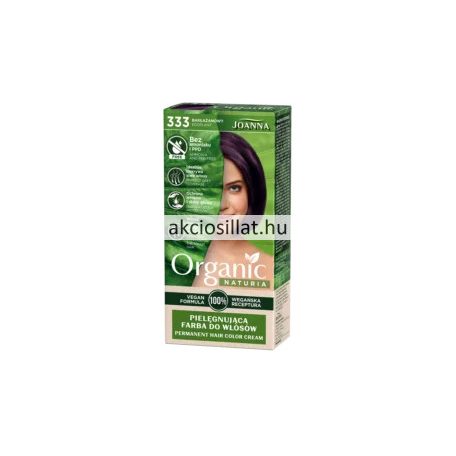 Joanna Organic Naturia Color Cream 333 Padlizsán Tartós Krémhajfesték 40+60g