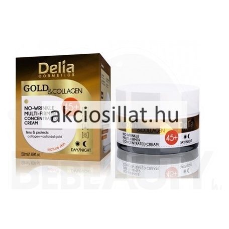 Delia Gold & Collagen feszesítő és ránctalanító krém 45+ 50ml