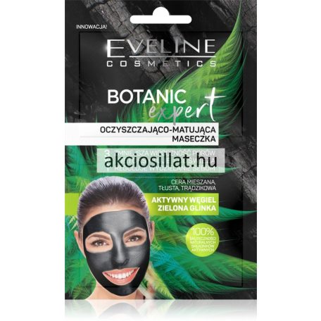 Eveline Botanic Expert tisztító és mattító arcmaszk 2x5ml
