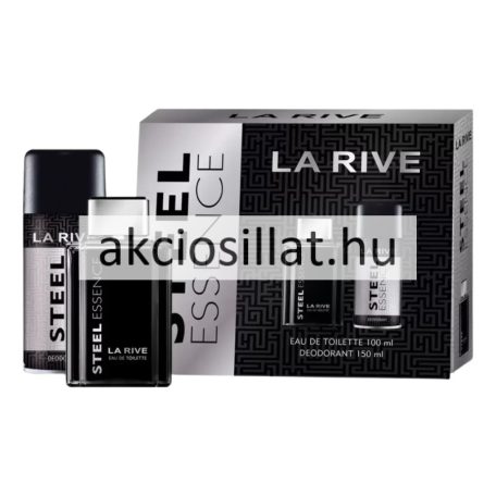 La Rive Steel Essence ajándékcsomag (EDT + Dezodor)