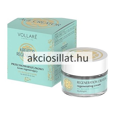 Vollaré Age Creator 60+ bőrhidratáló és ránctalanító nappali és éjszakai arckrém 50ml