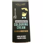Vollaré Colouring Cream Black fekete szakáll és bajusz színező készlet kefével és aktivátorral.