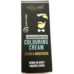   Vollaré Colouring Cream Black szakáll és bajusz színező krém Fekete 15ml + 15ml