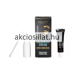 Vollaré Colouring Cream Black fekete szakáll és bajusz színező készlet kefével és aktivátorral.