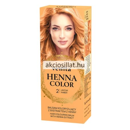 Venita Henna Color gyógynövényes krémhajfesték 75ml 2 Borostyán