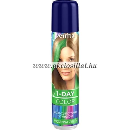 Venita-1-Day-Color-1-napos-kimoshato-ammoniamentes-hajszinezo-spray-50ml-3-Spring-Green