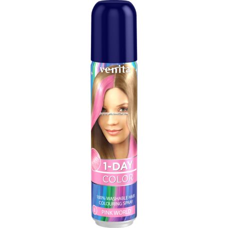 Venita-1-Day-Color-1-napos-kimoshato-ammoniamentes-hajszinezo-spray-50ml-8-Pink-World