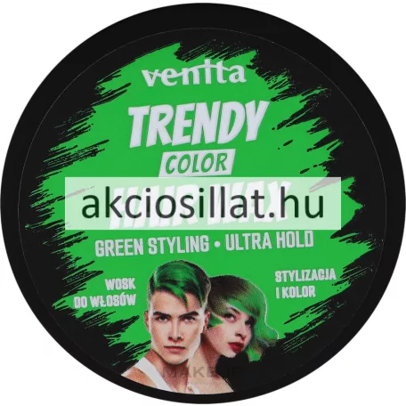 Venita Trendy Color Hair Wax Green Zöld 75g