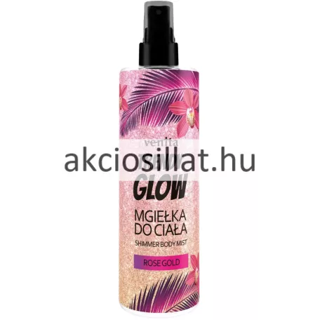 Venita Trendy Glow Rose Gold csillámos testpermet 200ml