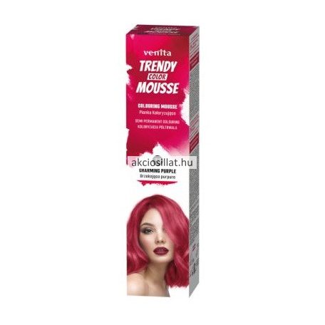 Venita Trendy Color Mousse Hajszínezőhab 75ml Varázslatos Bíbor 33