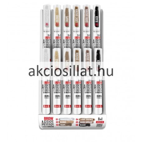 Revers Brow Artist 8in1 Eyebrow Corrector 06 Black szemöldök korrektor spirál 7ml