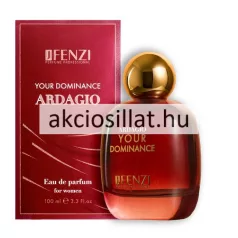J. Fenzi Ardagio Your Dominance 100ml EDP női parfüm mélyvörös üvegben és dobozban.