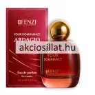 J. Fenzi Ardagio Your Dominance 100ml EDP női parfüm mélyvörös üvegben és dobozban.