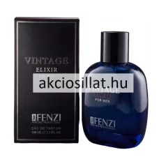 J.Fenzi Vintage Elixir EDP 100ml férfi parfüm mélykék üvegben és fekete díszdobozban Christian Dior Sauvage Elixir utánzat akciosillat