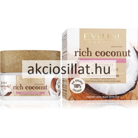 Eveline Rich Coconut Ultra tápláló arckrém 50ml