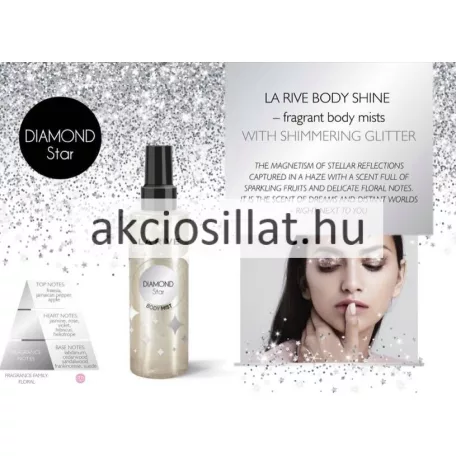 La Rive Diamond Star csillámos testpermet 200ml flakon