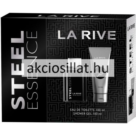 La Rive Steel Essence ajándékcsomag (EDT + Tusfürdő)