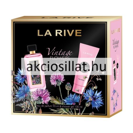 La Rive Vintage Flowers ajándékcsomag (EDP + Tusfürdő)