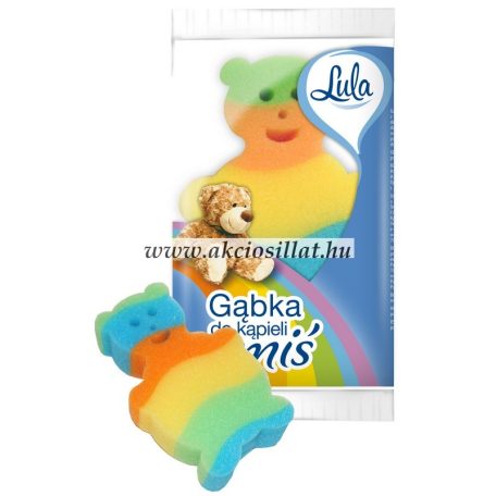 Gabka Lula Mackó gyerek fürdőszivacs