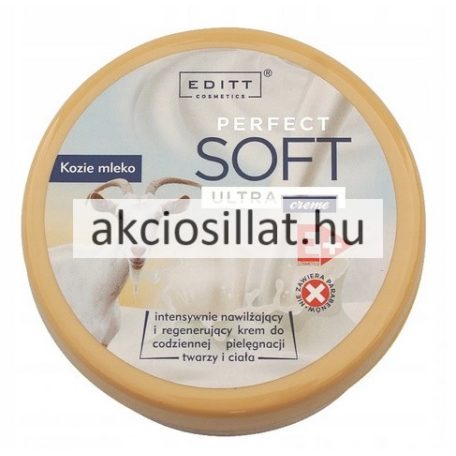 Editt Cosmetics Perfect Soft Ultra Kecsketej Parabénmentes arc és testkrém 190ml