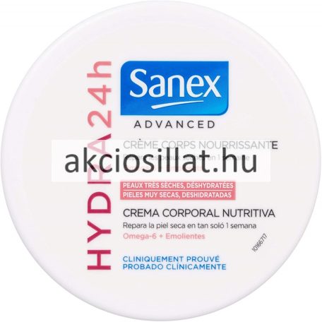 Sanex Advanced Hydra 24H Testkrém 250ml