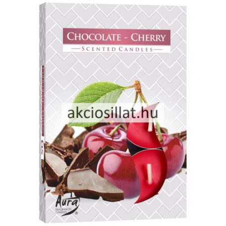 Aura Chocolate Cherry illatos teamécses 6db