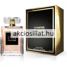 Chatler Chantre Black Woman 100ml-es női Eau de Parfum üvege és fekete-arany díszdoboza.